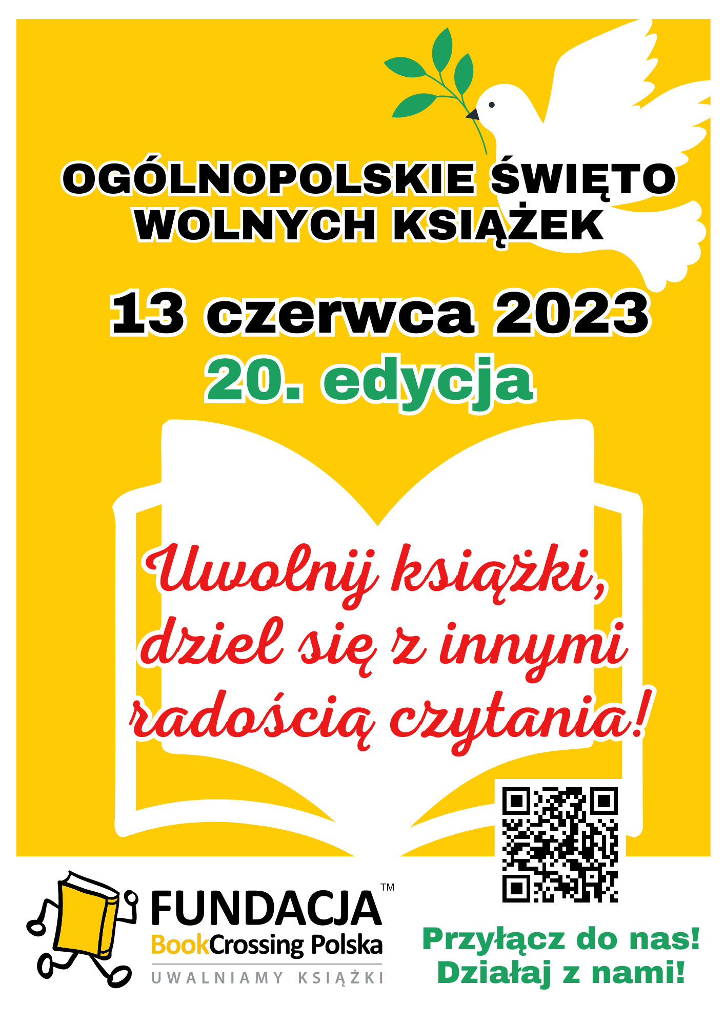 Plakat Swieto Wolnych Ksiazek 2023